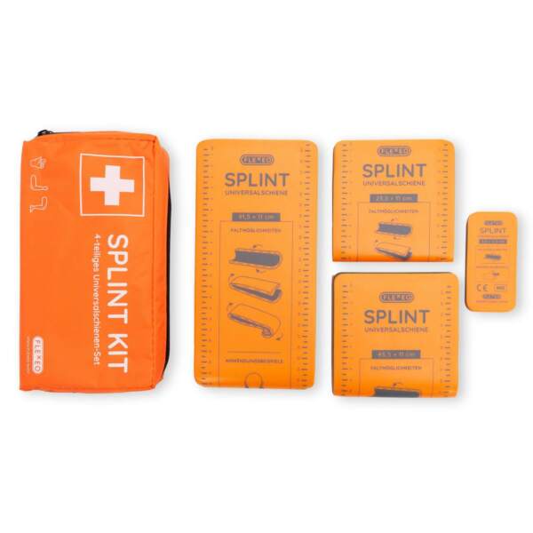 4-teiliges Splint-Schienen-Set zur Fixierung und Ruhigstellung, Immobilisationsschienen