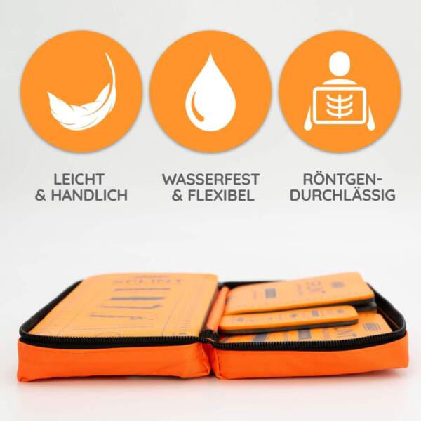 4-teiliges Splint-Schienen-Set zur Fixierung und Ruhigstellung, Immobilisationsschienen – Bild 3