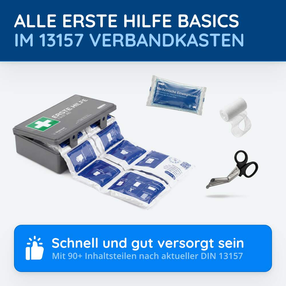 Betriebsverbandkasten DIN 13157, grau – Bild 3