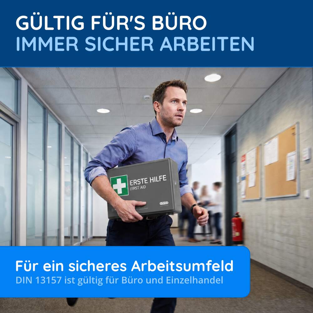 Betriebsverbandkasten DIN 13157, grau – Bild 6