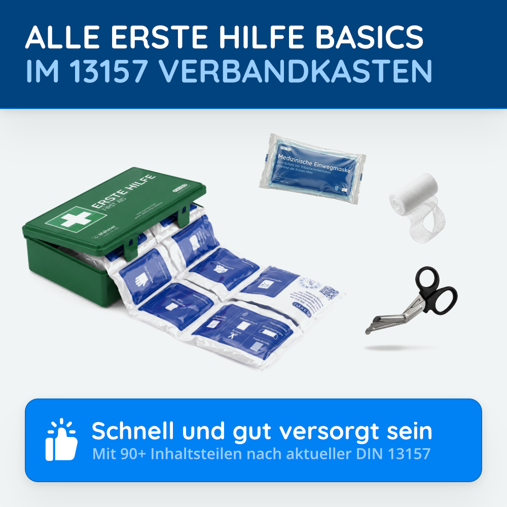 Betriebsverbandkasten DIN 13157, grün – Bild 3