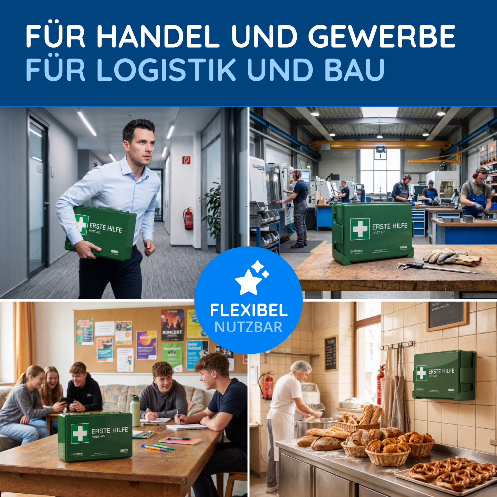 Betriebsverbandkasten DIN 13157, grün – Bild 9