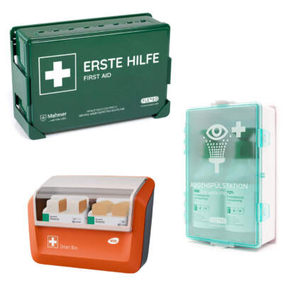 Betriebsverbandkasten DIN 13157, inkl. WERO SmartBox und FLEXEO Augenspülstation – Bild 5