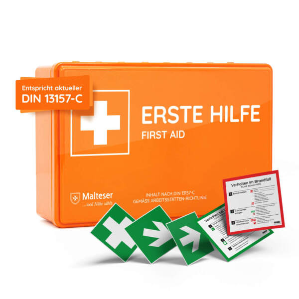 Betriebsverbandkasten DIN 13157 mit Wandhalterung – Bild 14