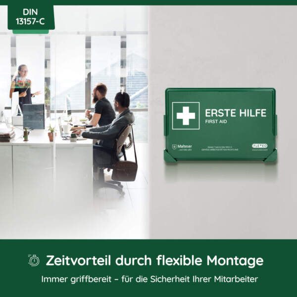 Betriebsverbandkasten DIN 13157 mit Wandhalterung – Bild 6