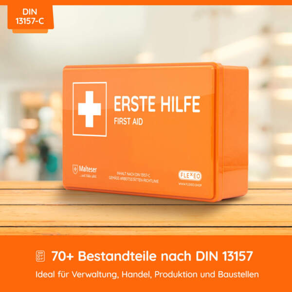Betriebsverbandkasten DIN 13157 mit Wandhalterung – Bild 18