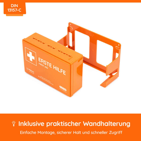 Betriebsverbandkasten DIN 13157 mit Wandhalterung – Bild 19