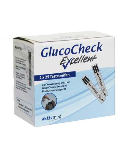 Blutzuckerteststreifen für GlucoCheck Excellent in einer Box