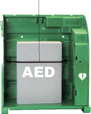 Inhalt des AED Außenkastens