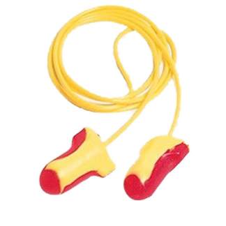 Gehörschutzstöpsel mit Band magenta/gelb