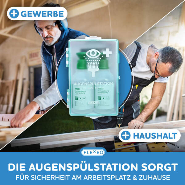 Erste-Hilfe-Koffer DIN 13157, inkl. FLEXEO Augenspülstation – Bild 6