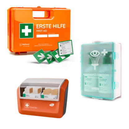 Erste-Hilfe-Koffer, DIN 13157, inkl. WERO Smart Box und FLEXEO Augenspülstation – Bild 6