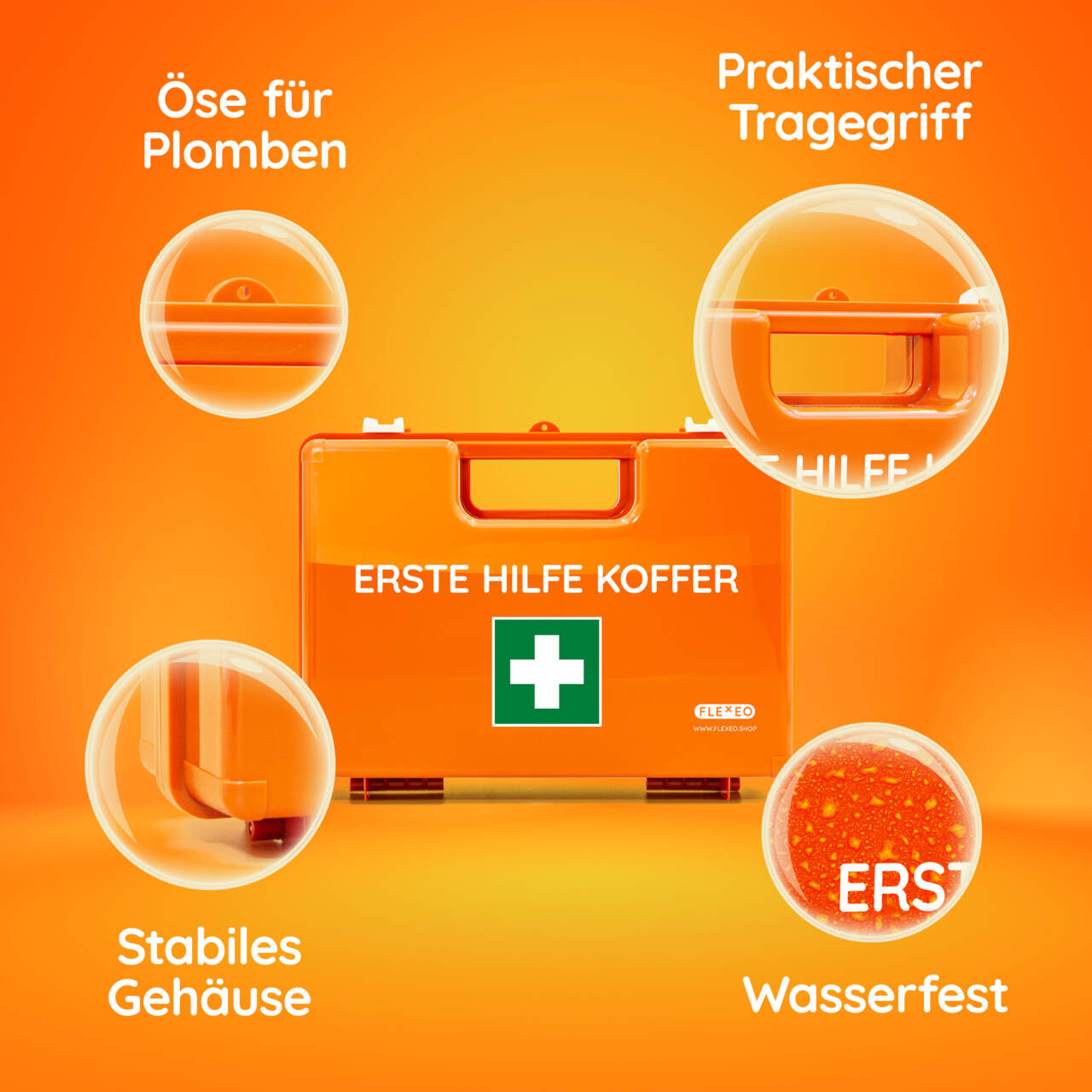 Erste Hilfe Koffer XL Multi, leer, orange, 58.90 Fr.