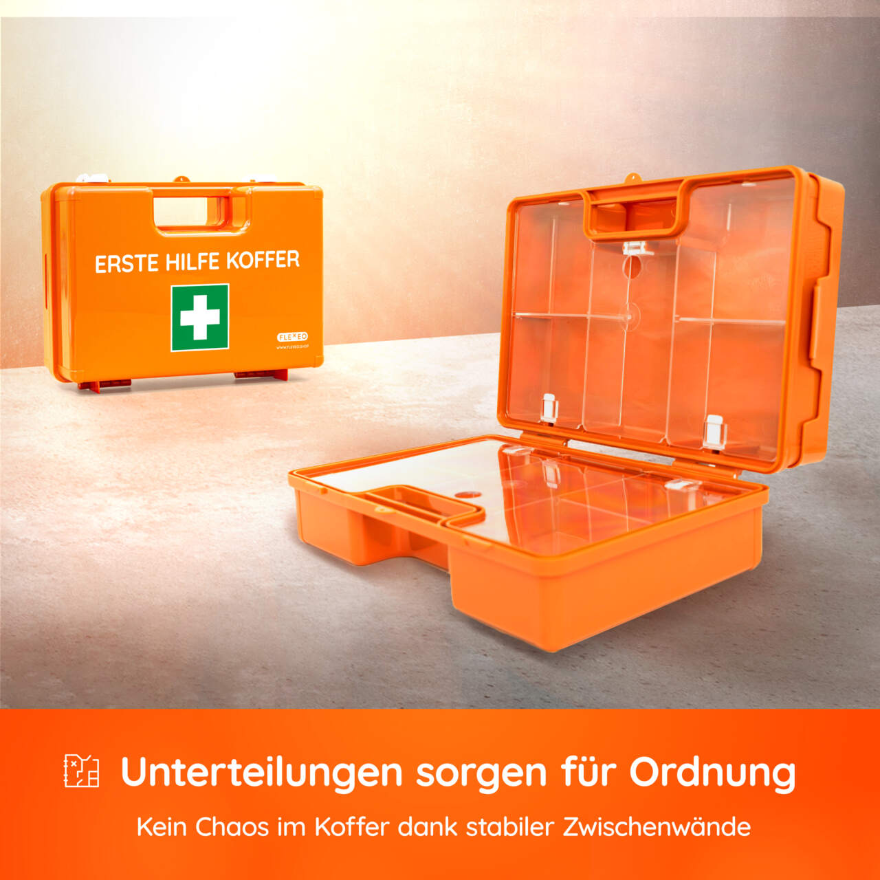 Erste Hilfe Koffer Typ 2 leer orange