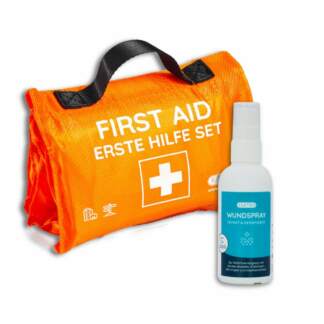 Erste-Hilfe-Set für Kinder, 47-teilig & Mehrfachkompressen kalt