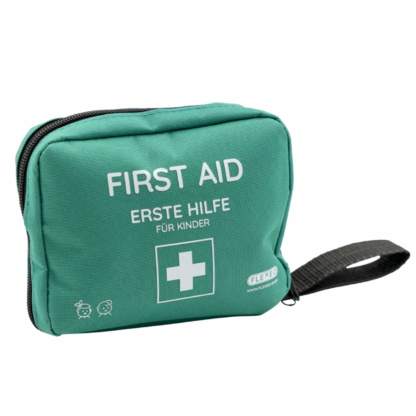 Erste-Hilfe-Tasche in grün mit Schlaufe für Kinder