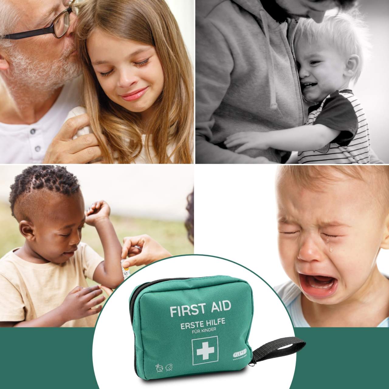 Erste-Hilfe-Set für Kinder, 47-teilig