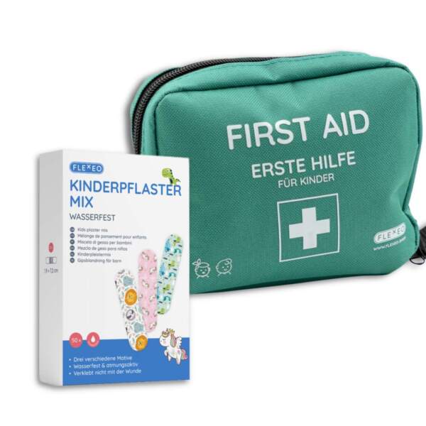 Erste-Hilfe-Set für Kinder & Kinderpflaster mit Motiven