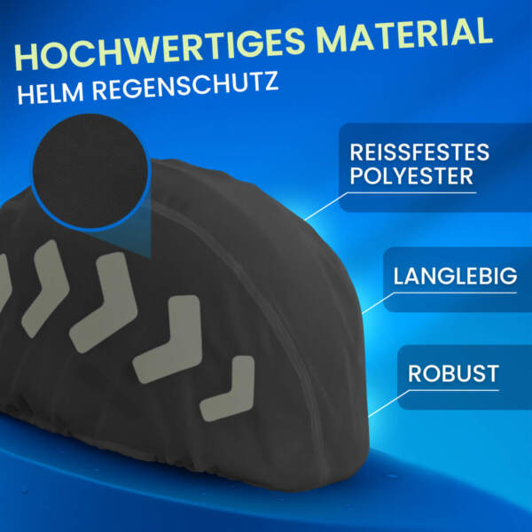 Fahrradhelm Regenschutz, reflektierend & wasserabweisend – Bild 3