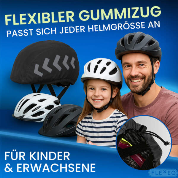 Fahrradhelm Regenschutz, reflektierend & wasserabweisend – Bild 6
