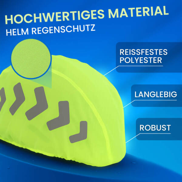 Fahrradhelm Regenschutz, reflektierend & wasserabweisend – Bild 10