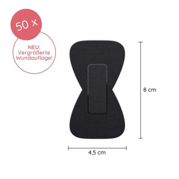 Maße eines Fingerkuppenpflasters