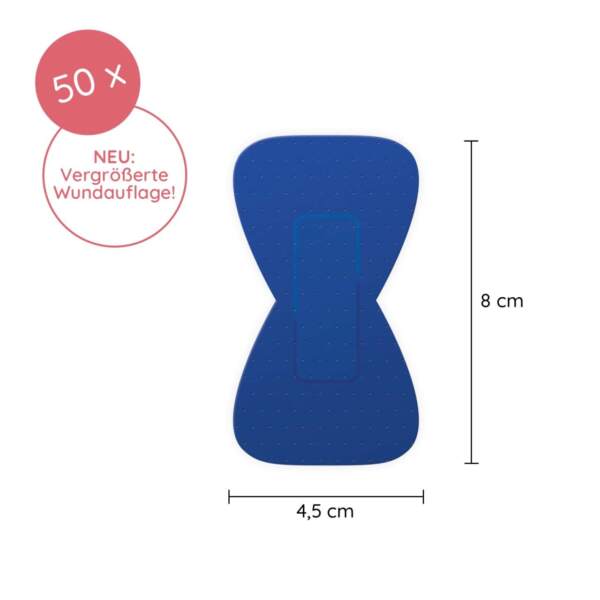 Maße der Fingerkuppenpflaster