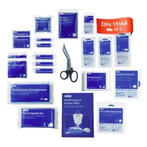 KFZ-Nachfüllset nach DIN 13164, für Verbandtasche und Verbandkasten