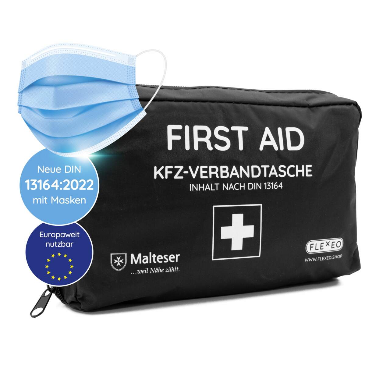 KFZ-Tasche & 2kg Feuerlöscher, Absolute Secure Paket