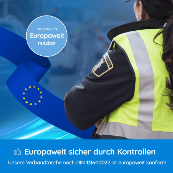 KFZ Verbandtasche nach DIN 13164 in ganz Europa