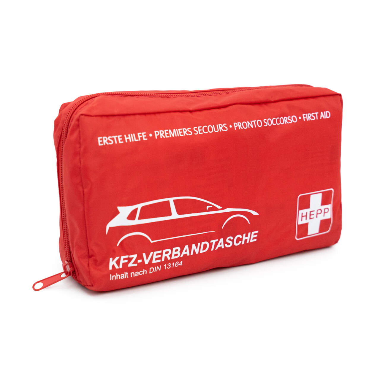 GRAMM medical KFZ-Verbandtasche Trio Farbe: rot, Inhalt nach DIN 13 164:2014