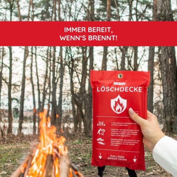 Löschdecke für unterwegs