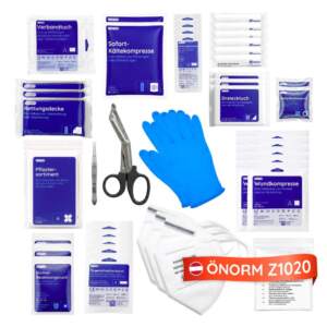 ÖNORM Z1020 (2025) Nachfüllset, für Erste-Hilfe-Koffer