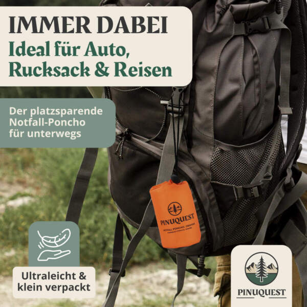 Klein und platzsparend in einzelnen Beutel verpackt