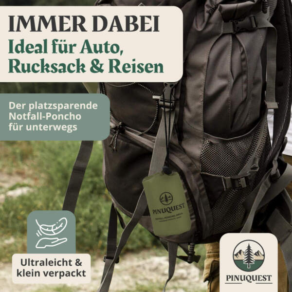 Klein und platzsparend in einzelnen Beutel verpackt