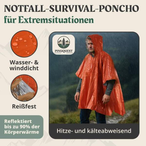 Reflektiert bis zu 90% der Körperwärme