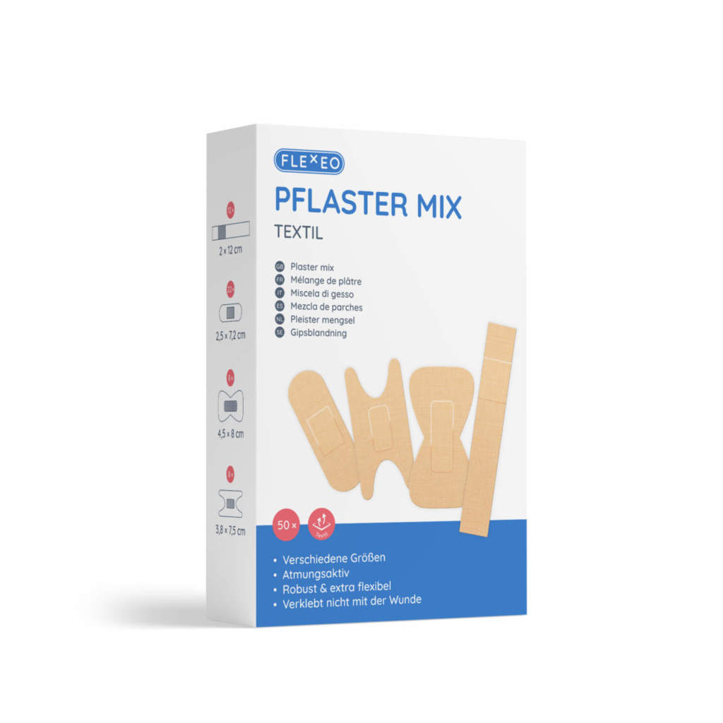 Paket mit Pflastermix, textil, beige