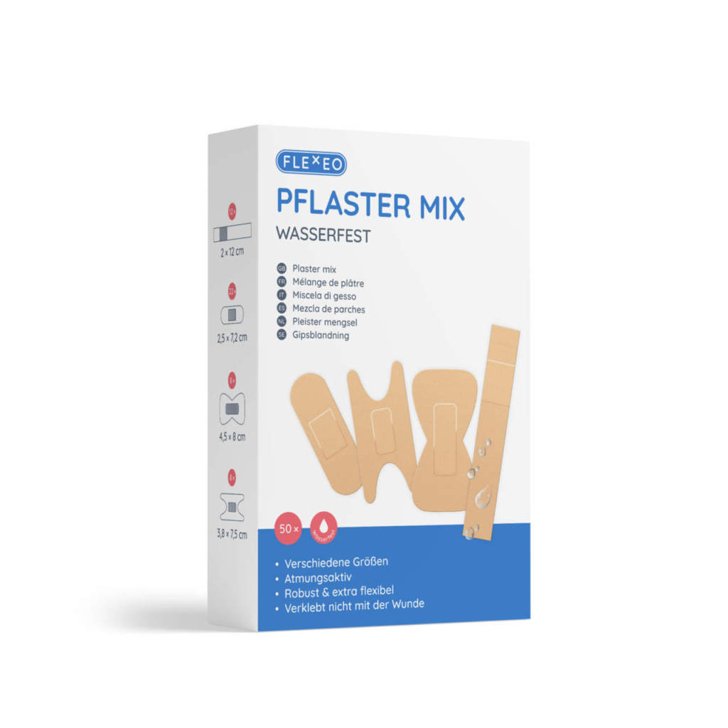 Paket mit Pflastermix, textil, beige