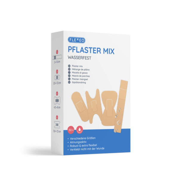 Paket mit Pflastermix, textil, beige