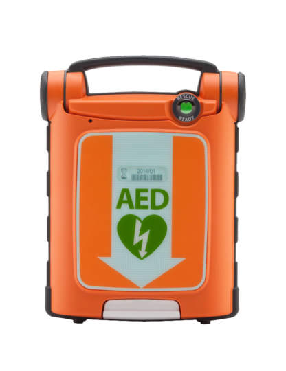 vollautomatischer Defibrillator mit Reanimationsfeedback orange