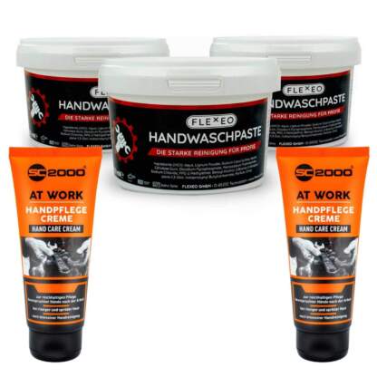 Premium Handpflege Set aus Handwaschpaste und Handcreme