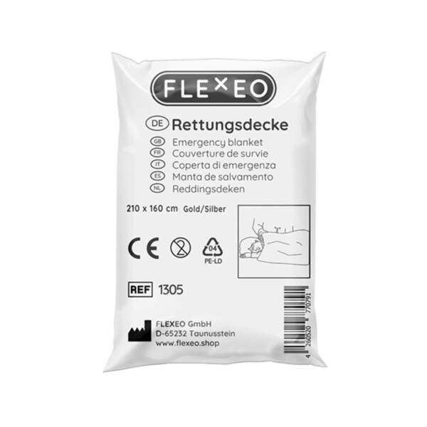 Rettungsfolie in Verpackung