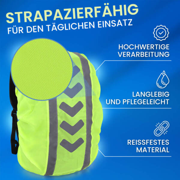 Rucksack Regenschutzhülle für 40-55 L, reflektierend – Bild 13
