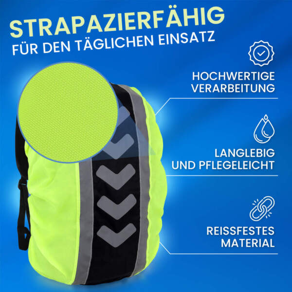 Rucksack Regenschutzhülle für 40-55 L, reflektierend – Bild 20
