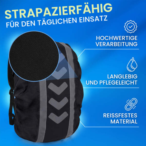 Rucksack Regenschutzhülle für 40-55 L, reflektierend – Bild 6
