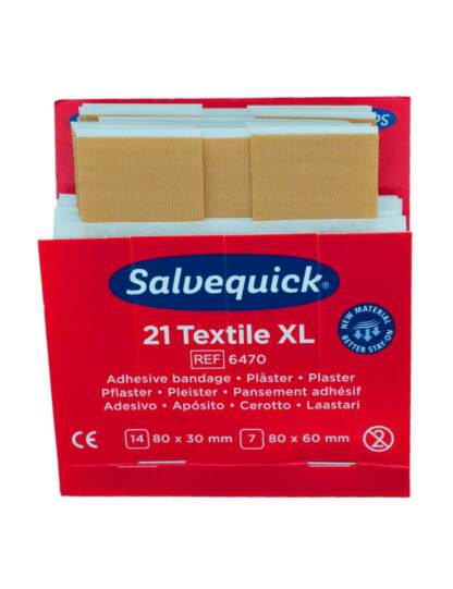 Salvequick Sofortpflaster Einsatz 21 Textile XL