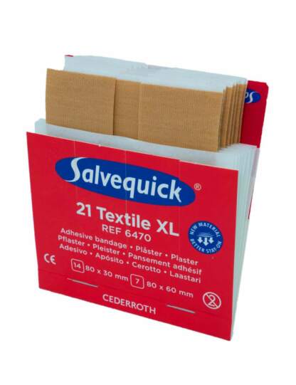 Salvequick Sofortpflaster Einsatz 21 Textile XL Seitenansicht