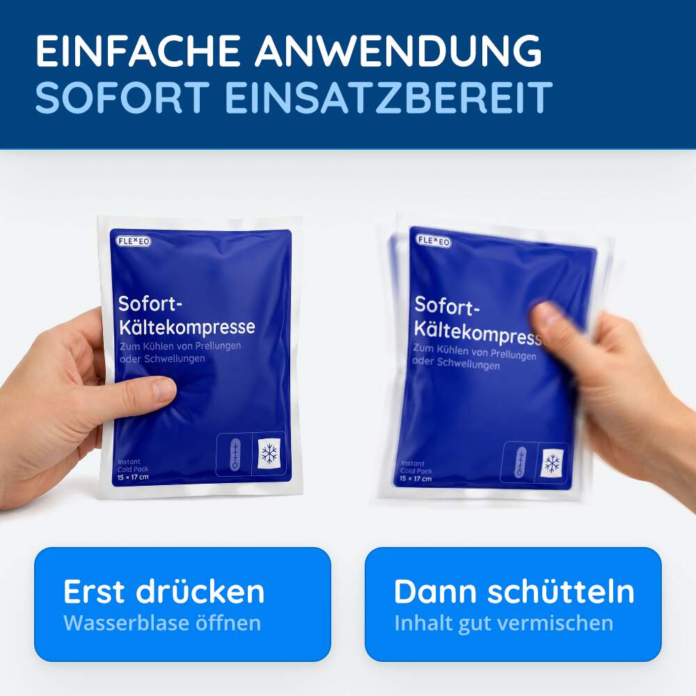 Sofort-Kältekompresse groß, 15 × 17 cm, 10 Stück – Bild 3