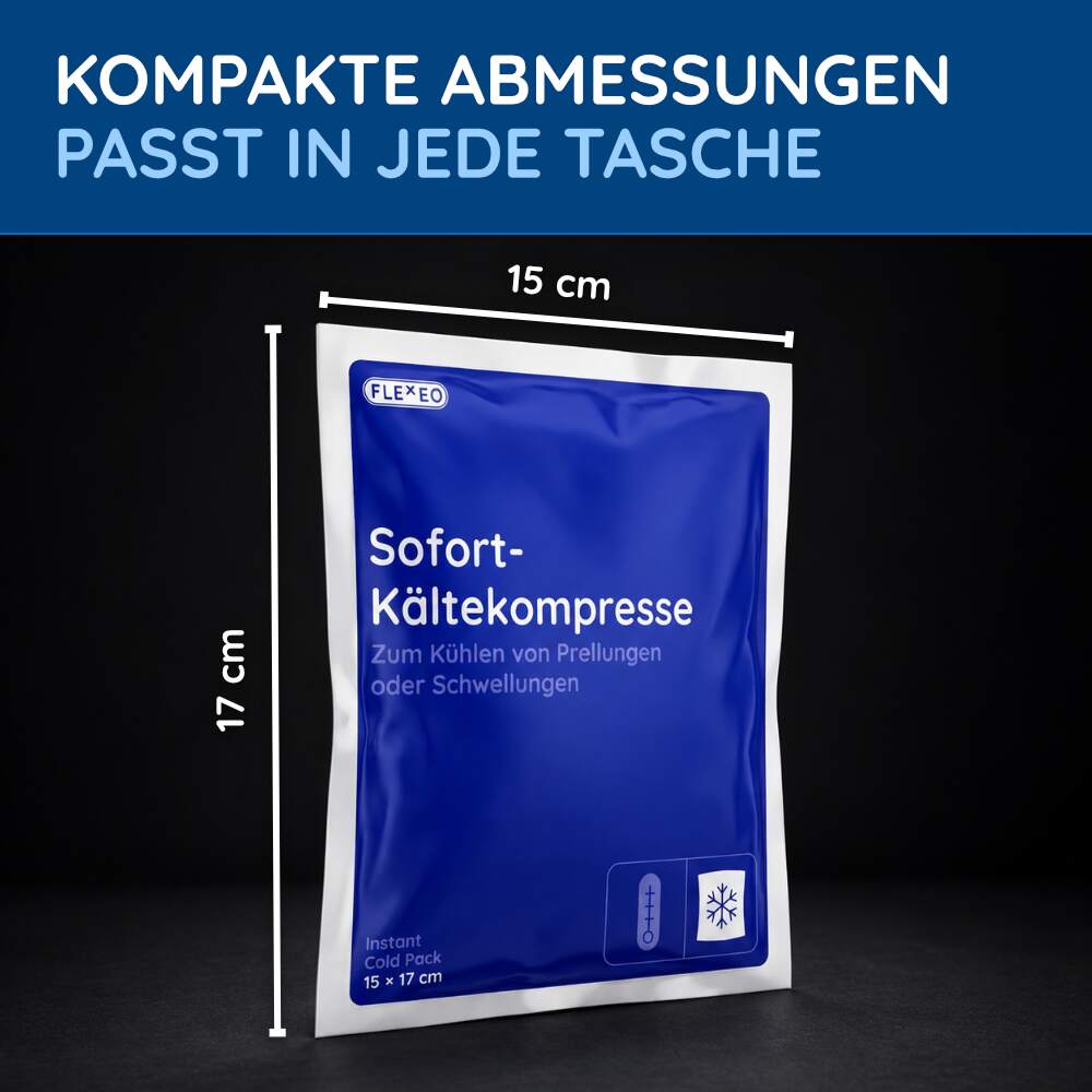 Sofort-Kältekompresse groß, 15 × 17 cm, 10 Stück – Bild 5