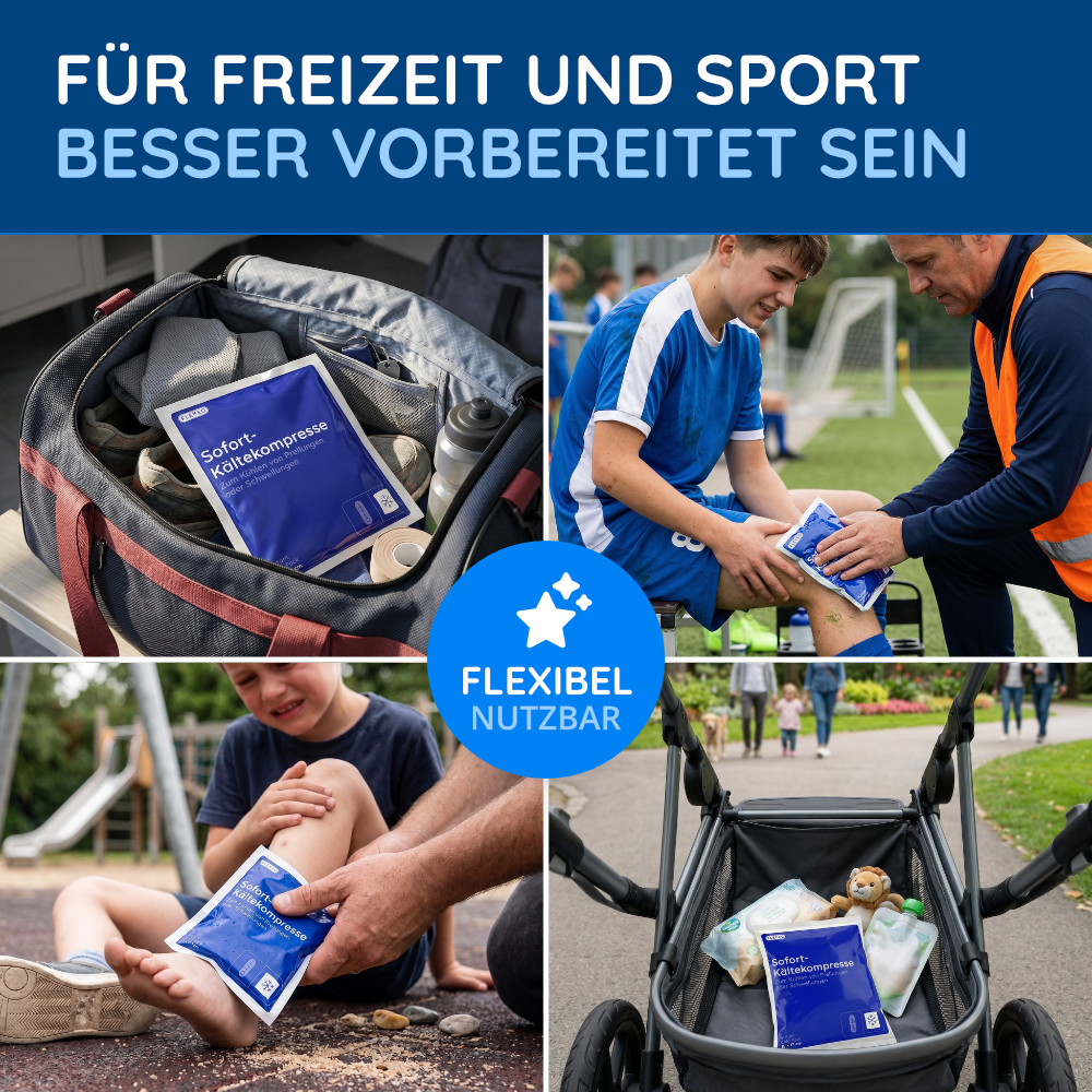 Sofort-Kältekompresse groß, 15 × 17 cm, 10 Stück – Bild 8